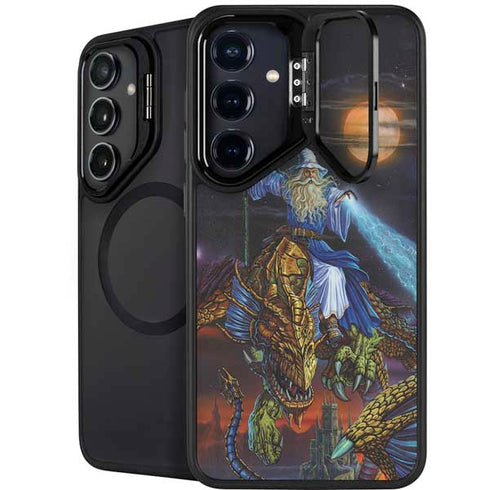 Twilight Tempest Wizard by Ed Beard Jr Galaxy S25 Kickstand Case